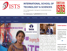 Tablet Screenshot of ists.ac.in
